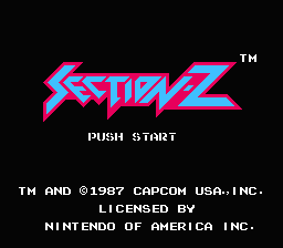 Section Z title screenshot